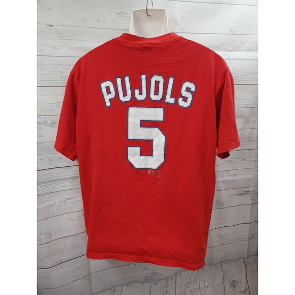 Vintage Lee Sport St Louis Cardinals Albert Pujols L Short Sleeve Shirt Mens - Picture 3 of 12